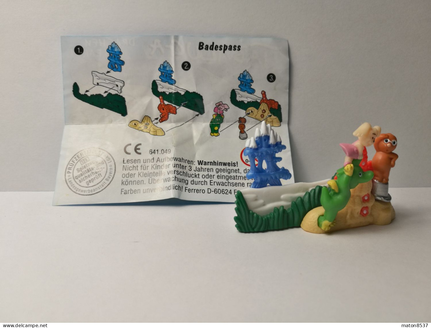 Kinder : 641049   Puzzle Tabaluga Drachenstark 2000-01 - Badespass + BPZ - Inzetting