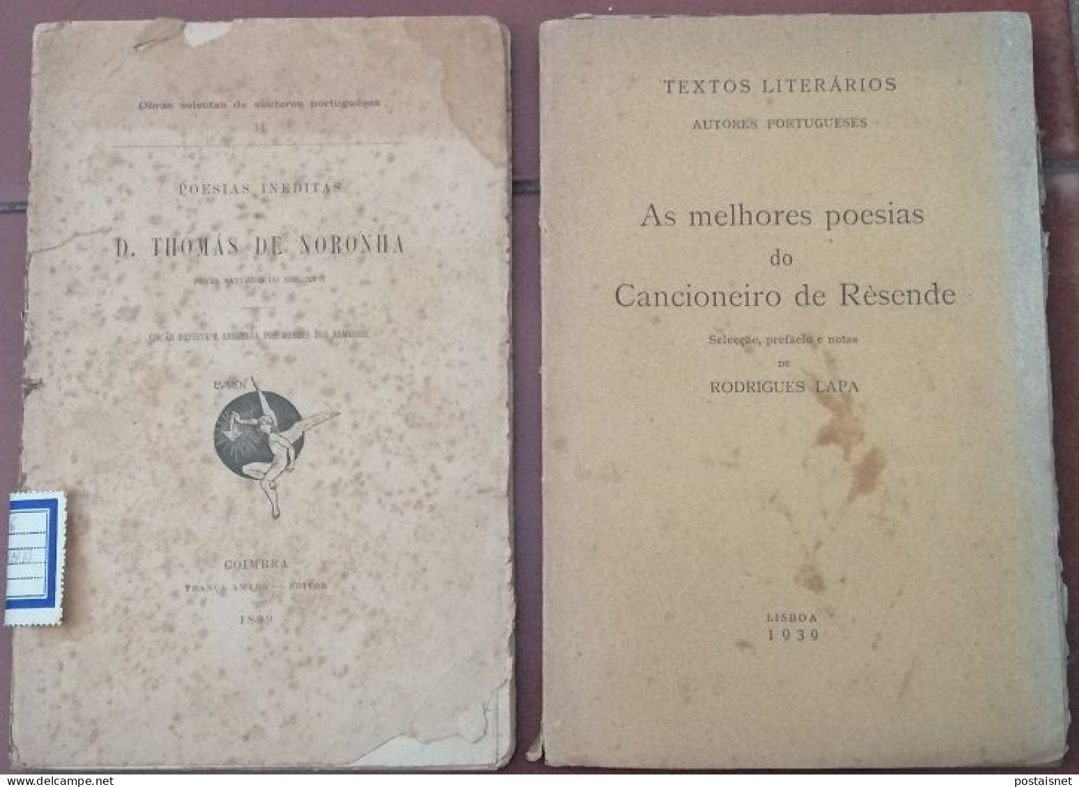 4 Livros Antigos De POESIA - 1899, 1939 E 1944 - Poésie