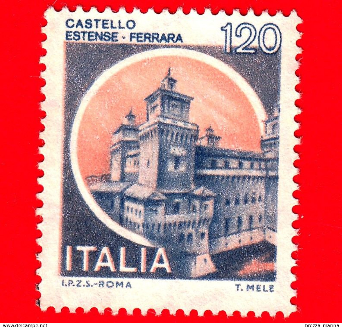 Nuovo - MNH - ITALIA - 1980 - Castelli D'Italia - Castello Estense, A Ferrara - 120 - 1971-80: Neufs