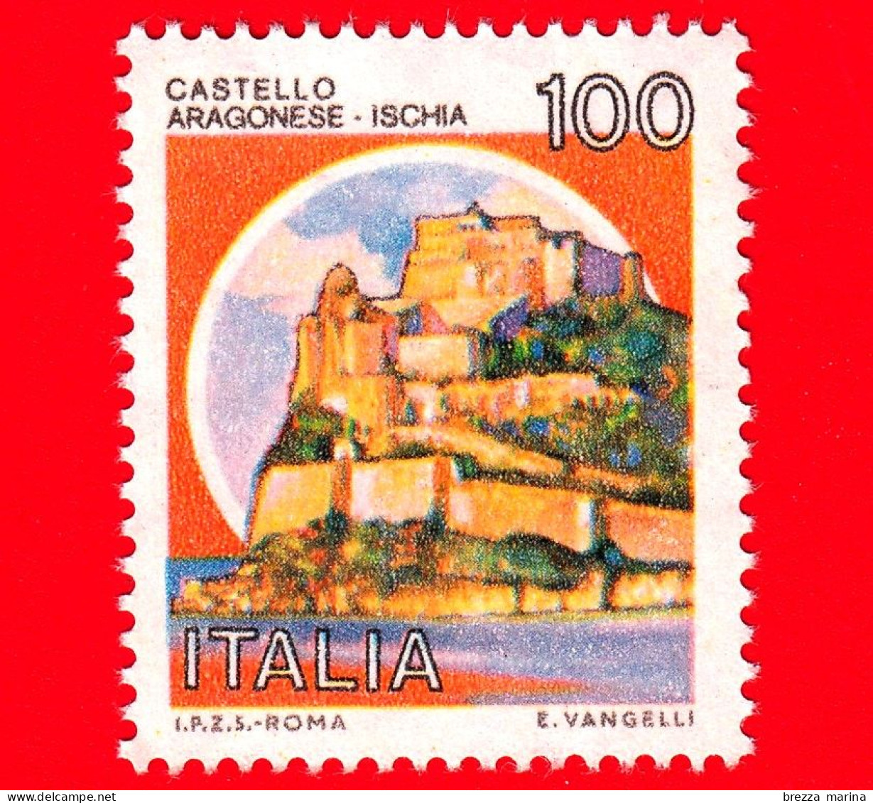 Nuovo - MNH - ITALIA - 1980 - Castelli D'Italia - Castello Aragonese, Ad Ischia (NA) - 100 - 1971-80: Ungebraucht