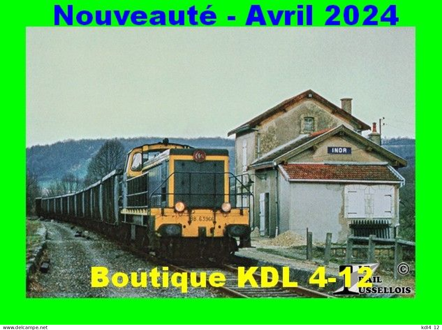 RU 2177 - Train, Loco BB 63966 à La Halte D'INOR - Commune De LUZY-SAINT-MARTIN - Meuse - SNCF - Stazioni Con Treni