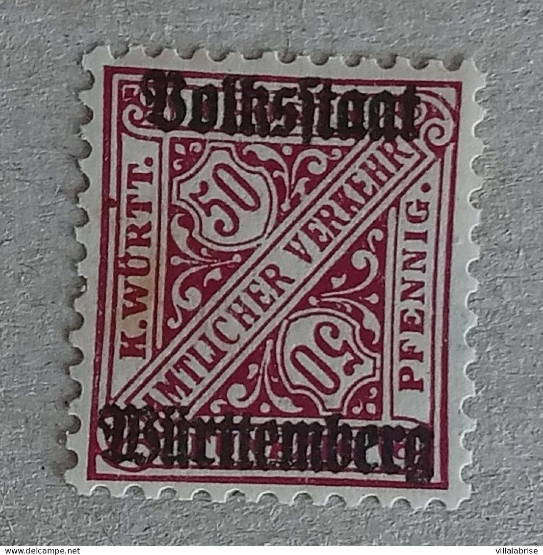 Wurtemberg Württemberg 1919 – Lot 4 Timbres De Service - MiNr 269Xb & 271X – Signature KLINKHAMMER BPP - Ungebraucht