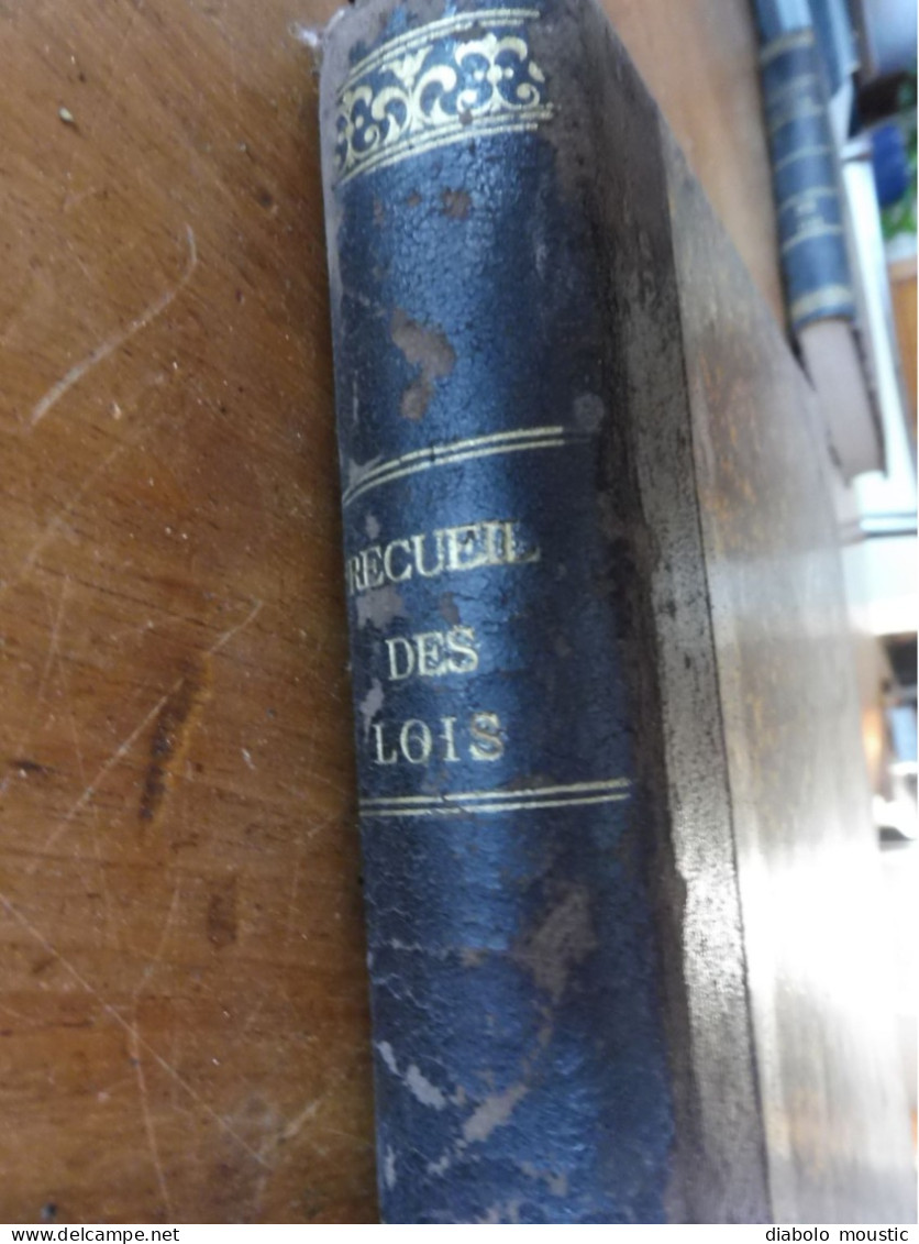 1907  RECUEIL Des LOIS : Absinthes, Vers à Soie, Séparation Des églises Et De L'Etat, Destruction Corbeaux; ; Etc ; Etc - Decretos & Leyes