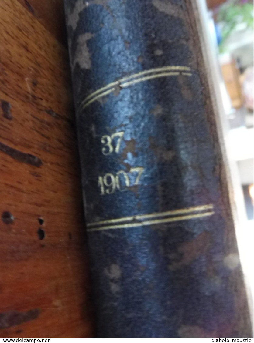 1907  RECUEIL Des LOIS : Absinthes, Vers à Soie, Séparation Des églises Et De L'Etat, Destruction Corbeaux; ; Etc ; Etc - Décrets & Lois