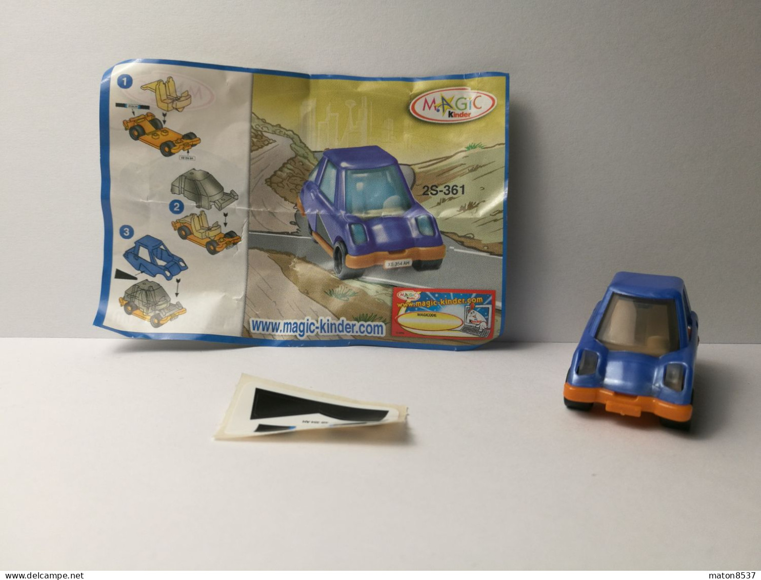 Kinder :  MPG 2S-361  Future Cars 2006 - Car 3  +  Aufkleber + BPZ - Montables