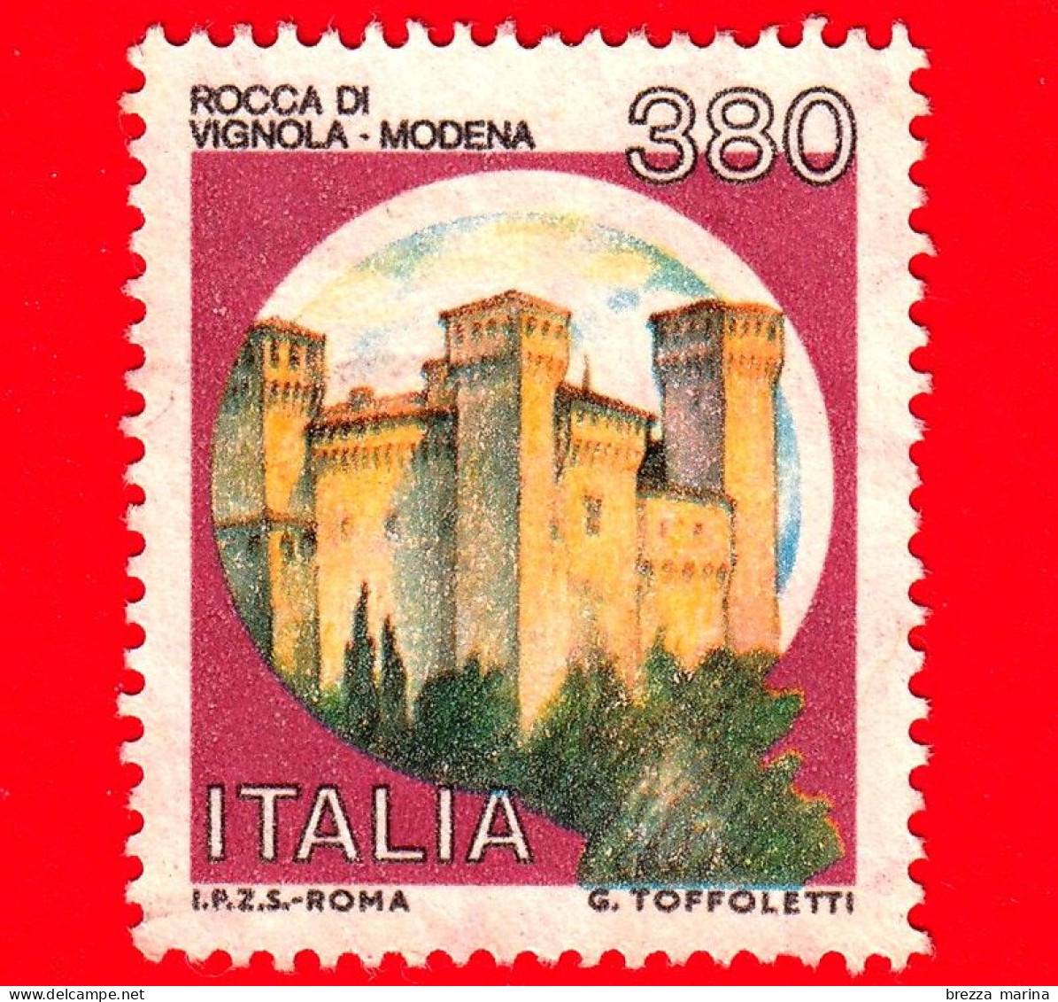 Nuovo - MNH - ITALIA - 1987 - Castelli D'Italia - Castello Di Vignola, A Modena - 380 L. - 1981-90: Neufs