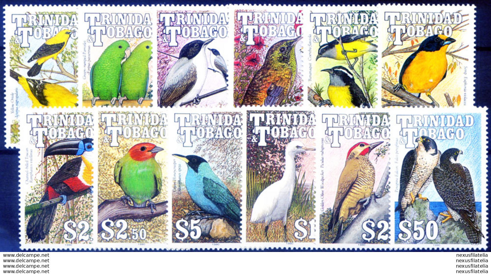 Definitiva. Fauna. Uccelli 1990. - Trinité & Tobago (1962-...)