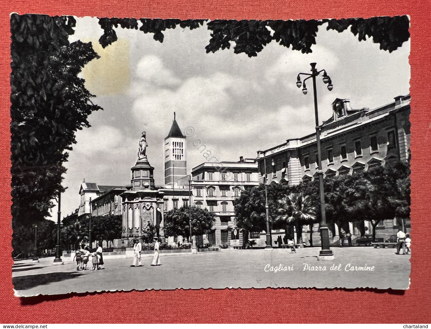 Cartolina - Cagliari - Piazza Del Carmine - 1957 - Cagliari