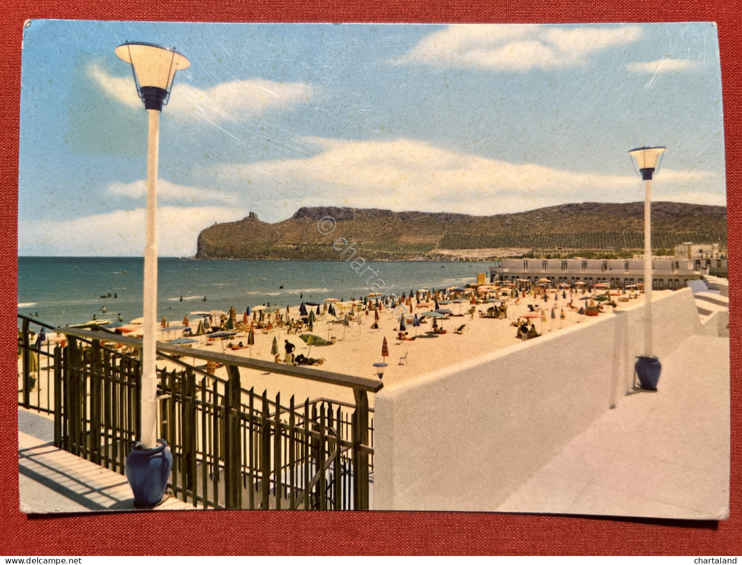 Cartolina - Cagliari - Spiaggia Del Poetto E Sella Del Diavolo - 1971 - Cagliari