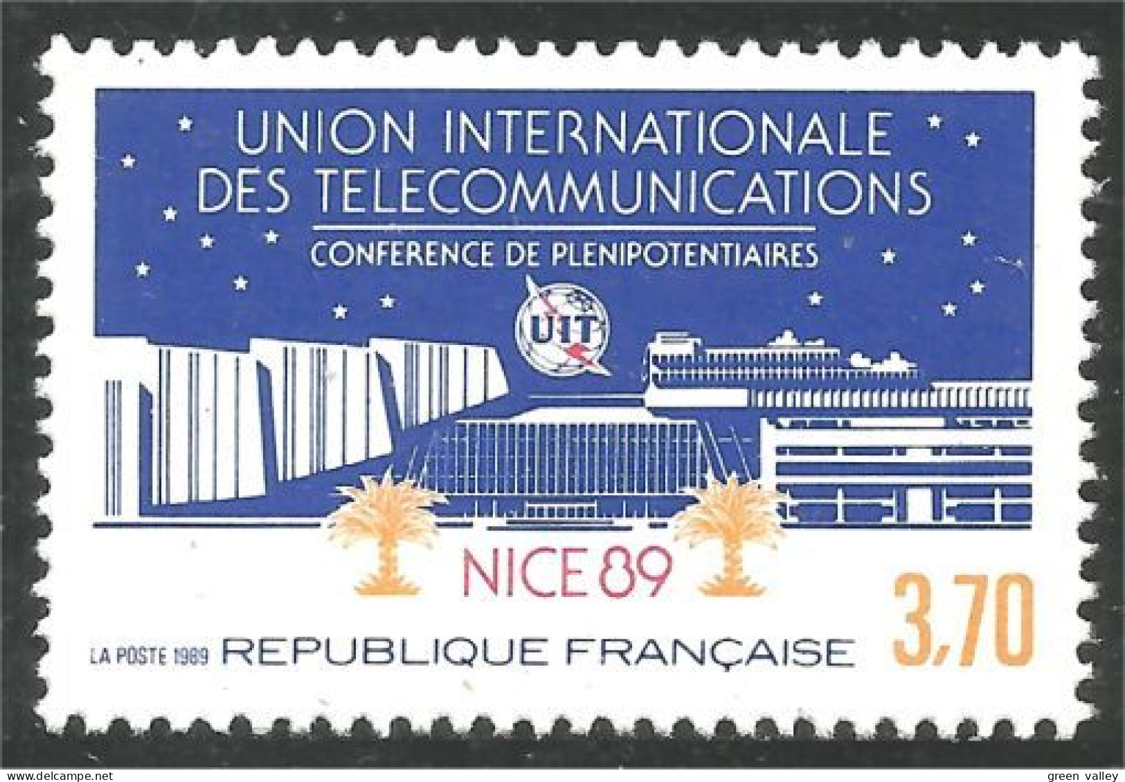 355 France Yv 2589 UIT ITU Telecommunications MNH ** Neuf SC (2589-1e) - Andere & Zonder Classificatie