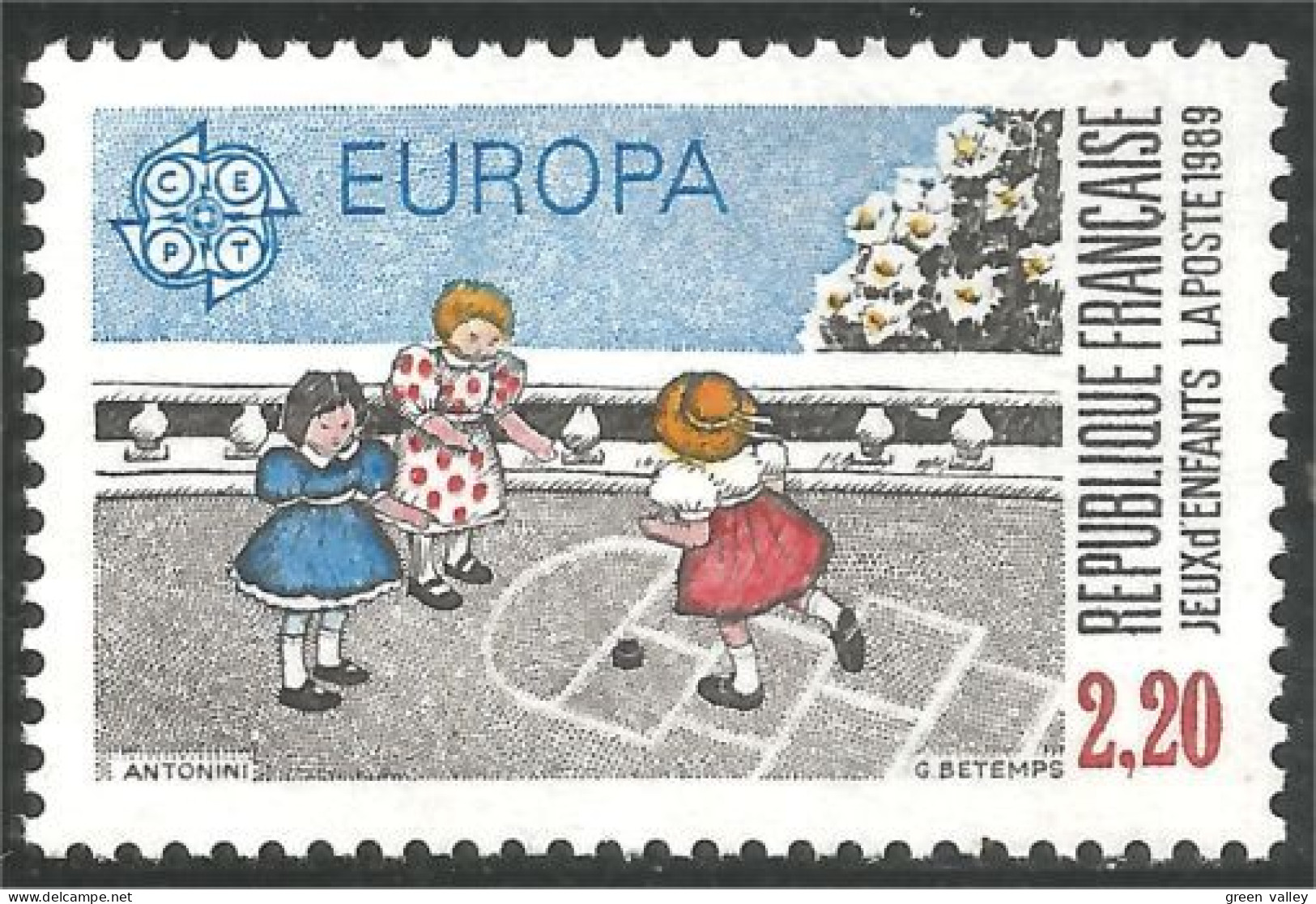 355 France Yv 2584 Europa Marelle Hopscotch Hopse Campana MNH ** Neuf SC (2584-1b) - Non Classificati