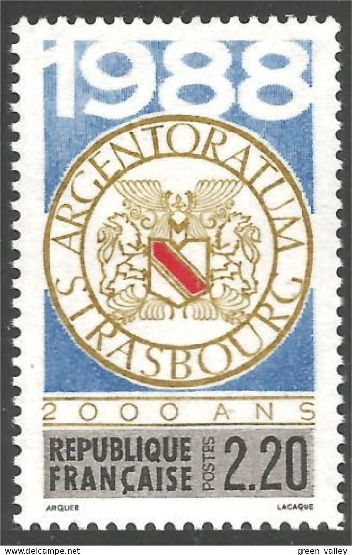 355 France Yv 2552 Strasbourg Blason Coat Arms Armoiries MNH ** Neuf SC (2552-1b) - Timbres