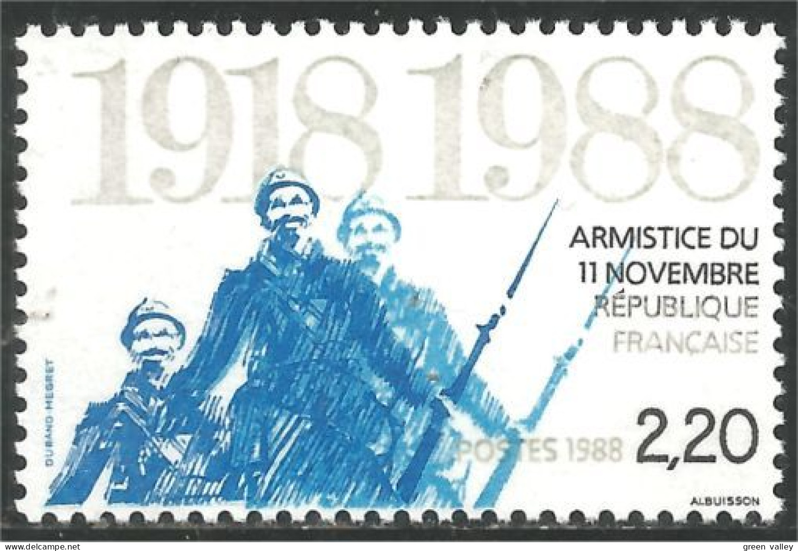 355 France Yv 2549 Guerre Mondiale Armistice World Wr MNH ** Neuf SC (2549-1b) - Prima Guerra Mondiale