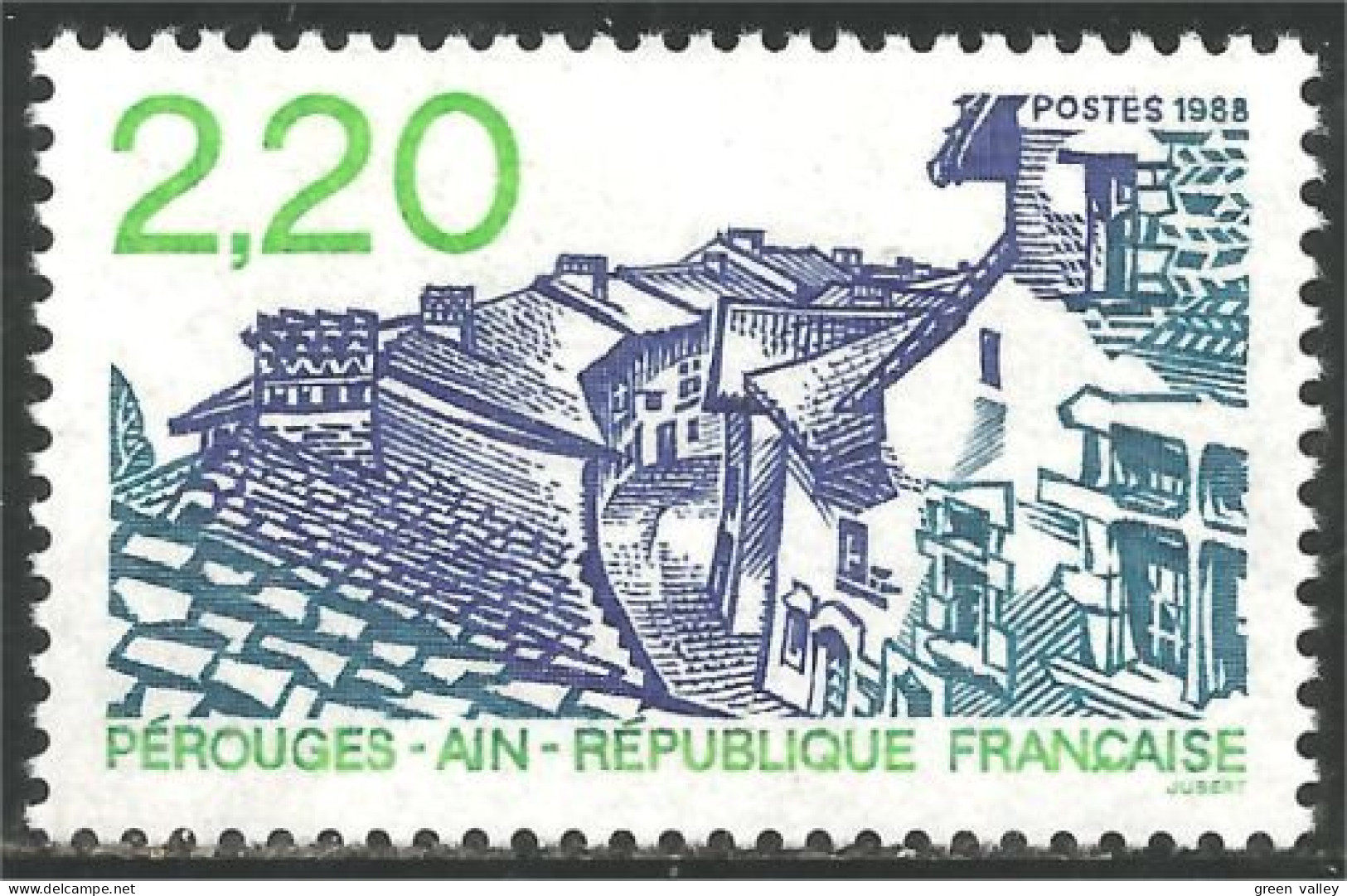 355 France Yv 2550 Tourisme Pérouges Ain Village MNH ** Neuf SC (2550-1b) - Monuments