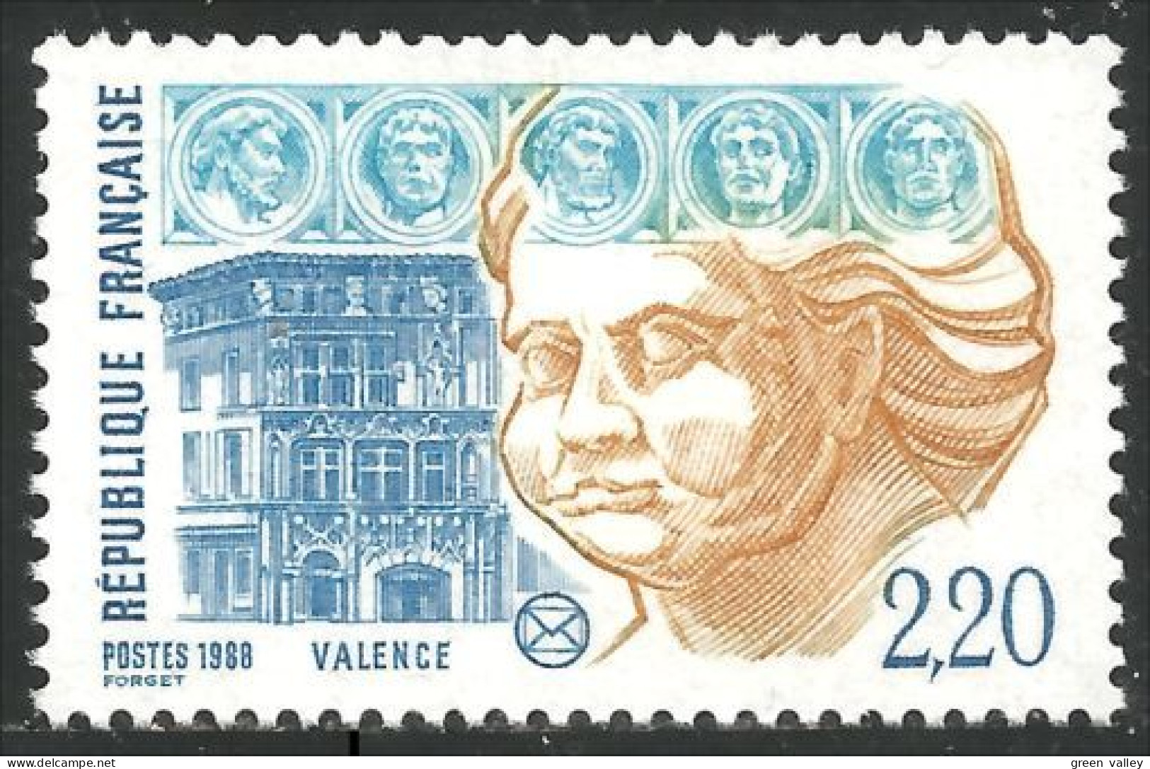355 France Yv 2534 Société Philatélique Valence MNH ** Neuf SC (2534-1b) - Esposizioni Filateliche