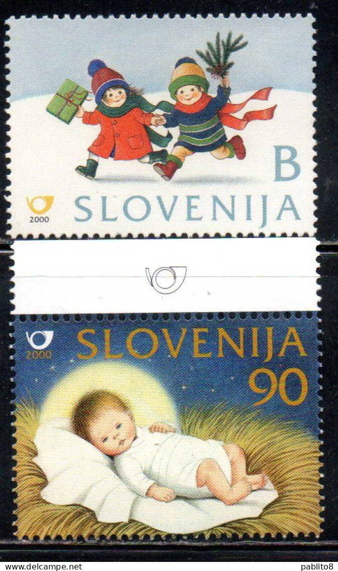 SLOVENIA SLOVENIJA SLOVENIE SLOWENIEN 2000 CHRISTMAS NATALE NOEL WEIHNACHTEN NAVIDAD COMPLETE SET SERIE COMPLETA MNH - Slovénie