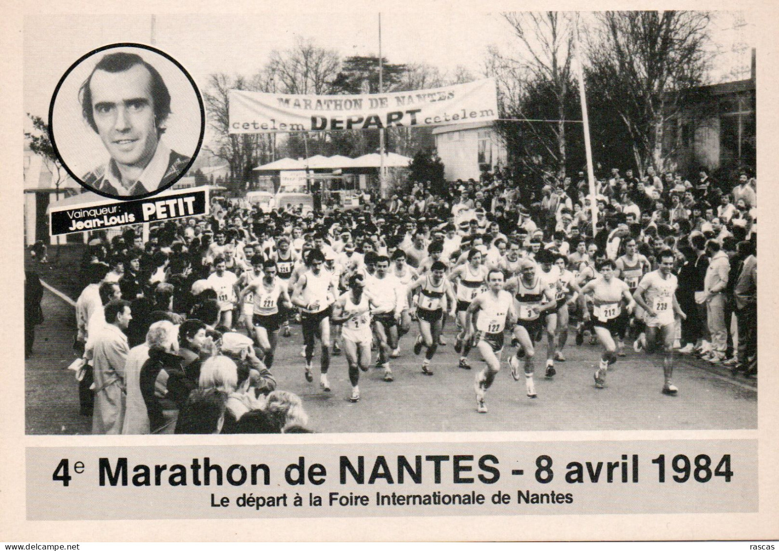 CLB - ATHLETISME - CPM - 4 EME MARATHON DE NANTES - 8 AVRIL 1984 - LE DEPART A LA FOIRE INTERNATIONALE DE NANTES - Atletismo