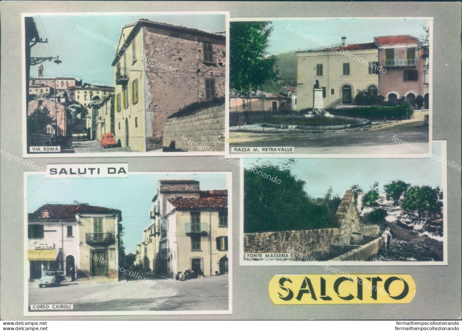 T461 Cartolina Salcito 4 Vedutine Provincia Di Campobasso - Campobasso