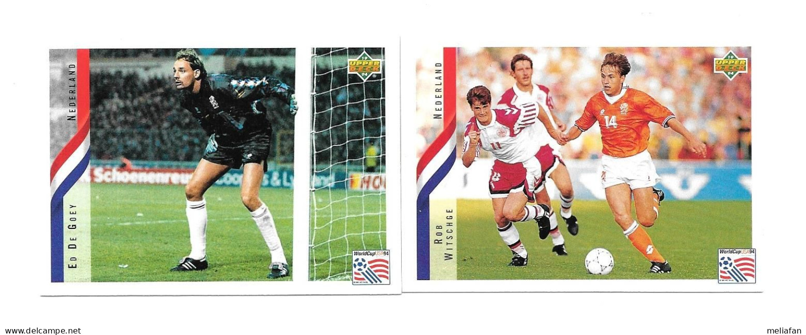 EH35 - CARTES UPPER DECK USA 94 - NEDERLAND - DE GOEY BOSMAN DE BOER OVERMARS KOEMAN WITSCHGE ROY WOUTERS - Trading Cards