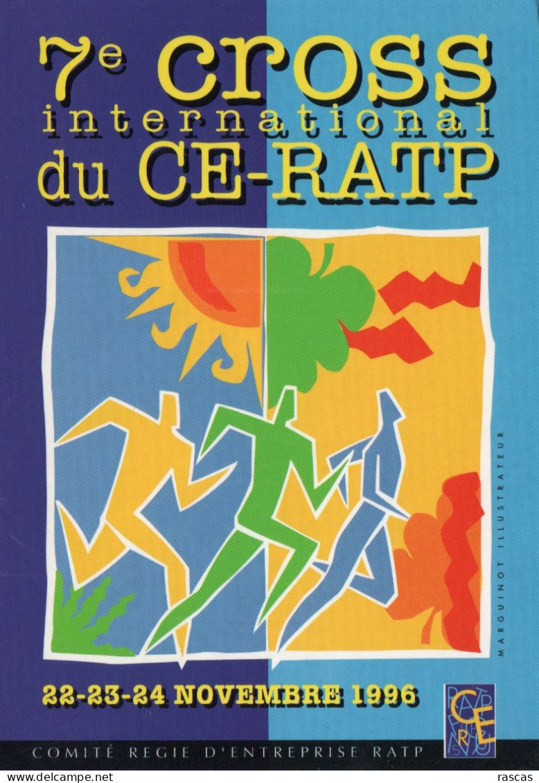 CLB - ATHLETISME - CPM - ESSONNE - FONTENAY LES BRIIS - PARC DU CHATEAU - 7 EME CROSS INTERNATIONAL DU CE-RATP 1996 - Atletismo