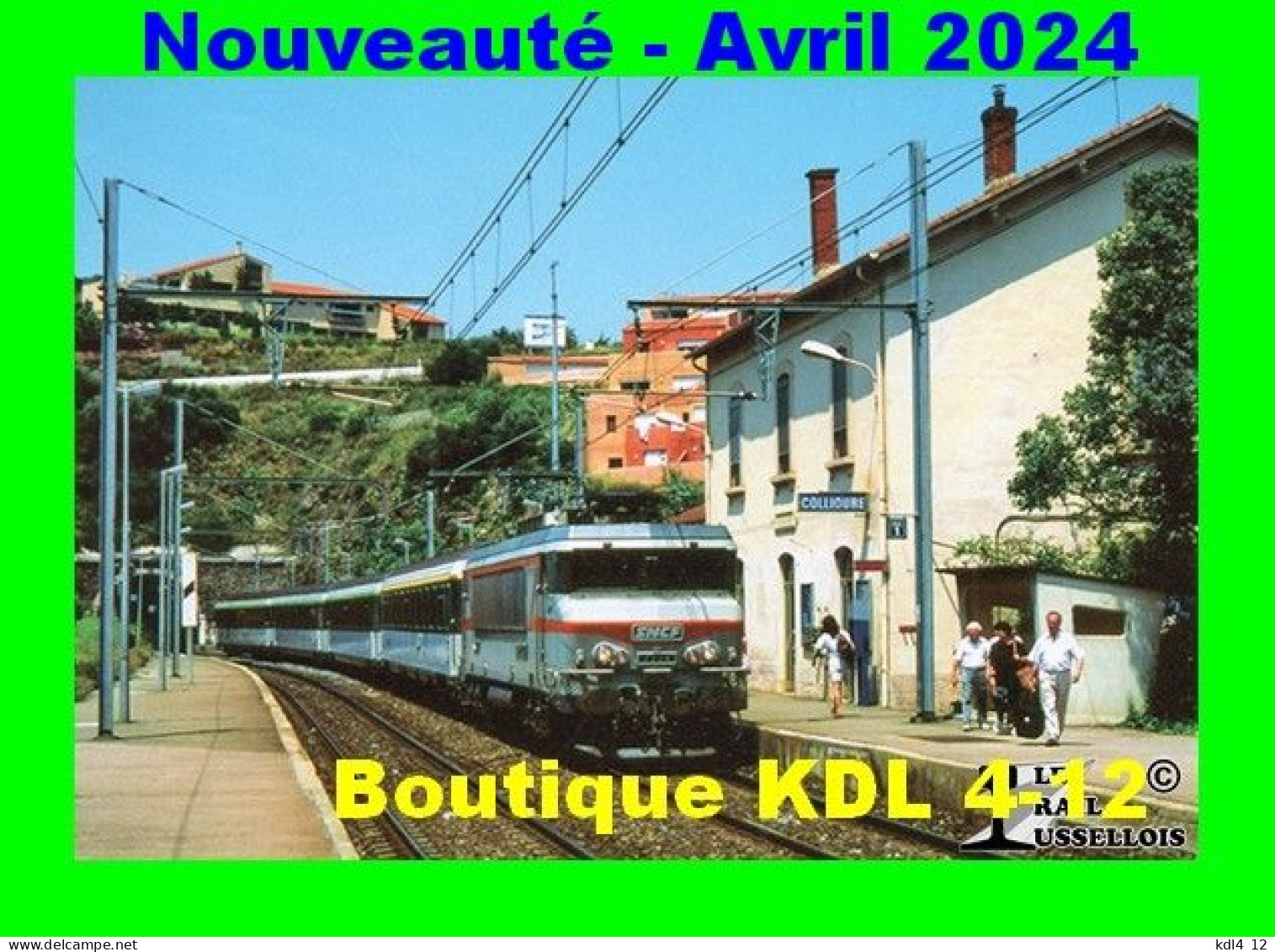 RU 2180 - Train, Loco BB 7304 En Gare - COLLIOURE - Pyrénées Orientales - SNCF - Gares - Avec Trains