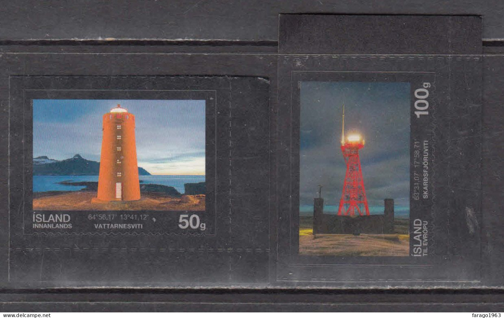 2013 Iceland Lighthouses Complete Set Of 2 MNH - Unused Stamps