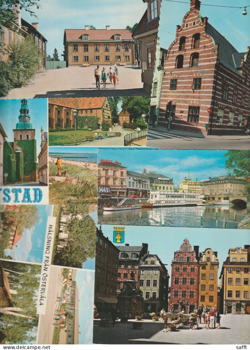 Lot Mit 134 Ansichtskarten Schweden Querbeet - 100 - 499 Cartes