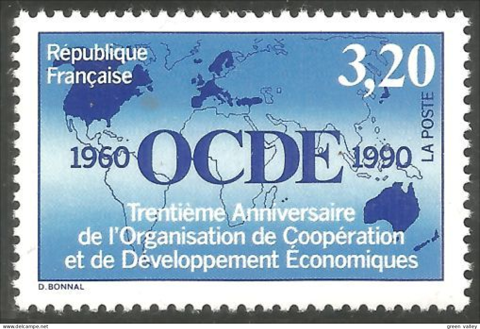 356 France Yv 2673 OCDE Développement Économique MNH ** Neuf SC (2673-1c) - Autres & Non Classés