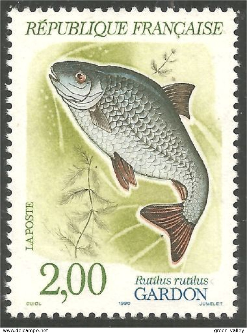 356 France Yv 2663 Poisson Fish Fisch Pesce Gardon Roach MNH ** Neuf SC (2663-1) - Alimentación