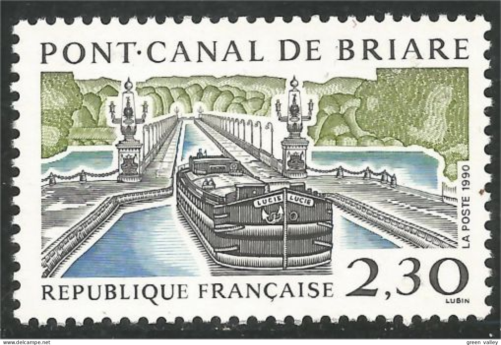 356 France Yv 2658 Pont Canal Briare Bridge Brucke Ponte MNH ** Neuf SC (2658-1c) - Puentes