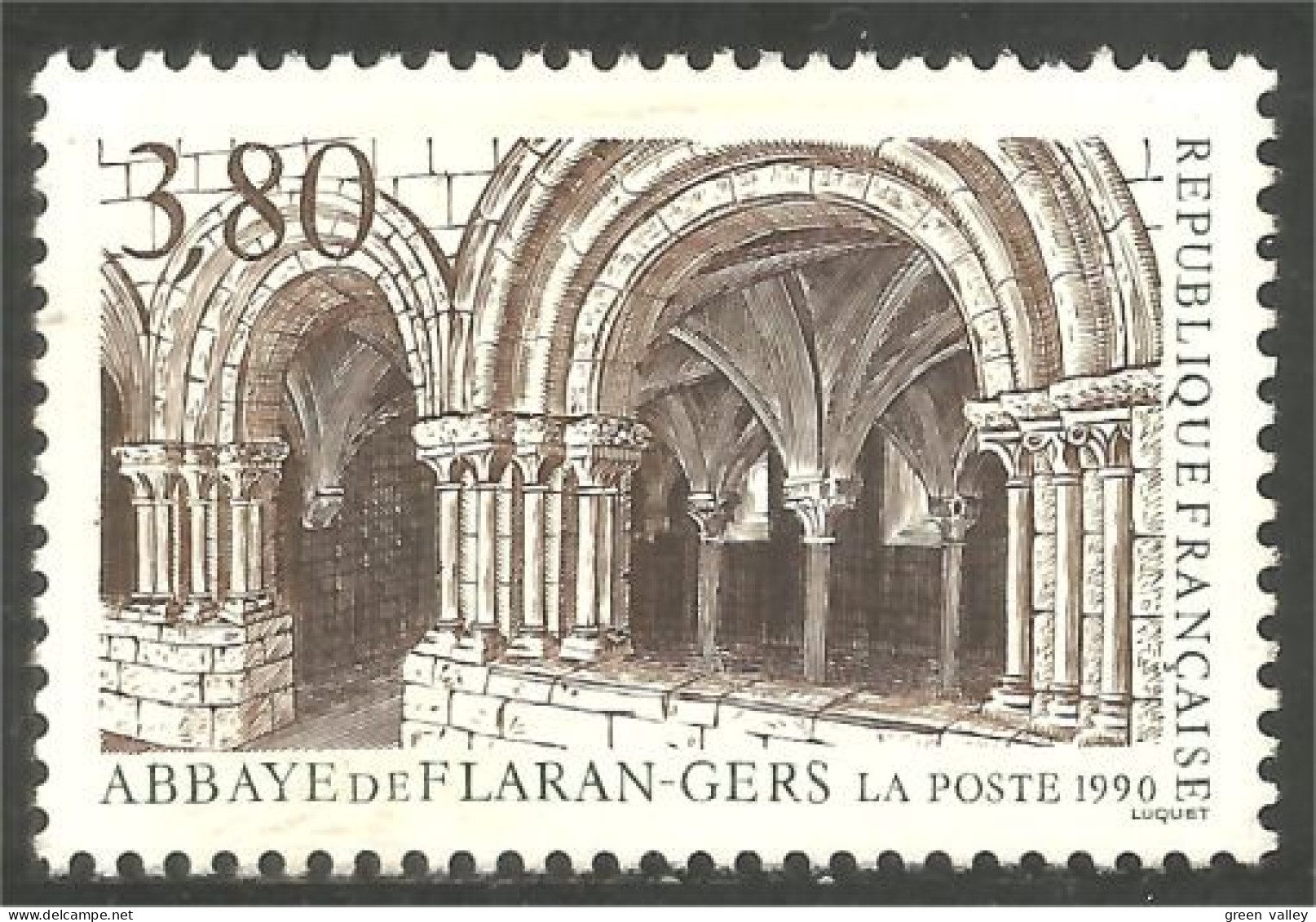 356 France Yv 2659 Abbaye Flaran Gers Abbey Church MNH ** Neuf SC (2659-1b) - Abbayes & Monastères