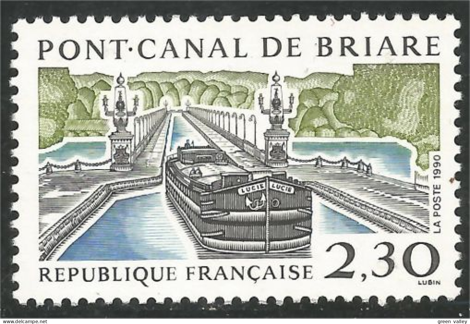 356 France Yv 2658 Pont Canal Briare Bridge Brucke Ponte MNH ** Neuf SC (2658-1b) - Schiffe