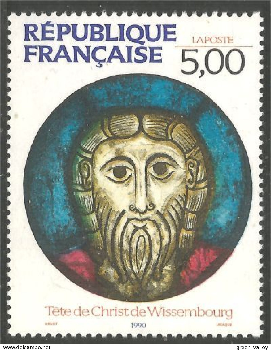 356 France Yv 2637 Christ Wissembourg MNH ** Neuf SC (2637-1b) - Glas & Fenster