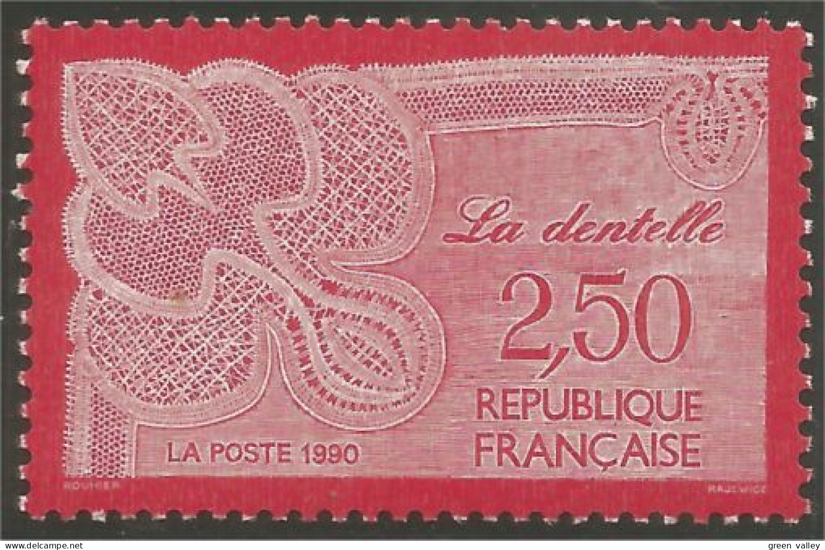 356 France Yv 2631 Métiers Dentelle Lace Pizzo MNH ** Neuf SC (2631-1c) - Otros & Sin Clasificación