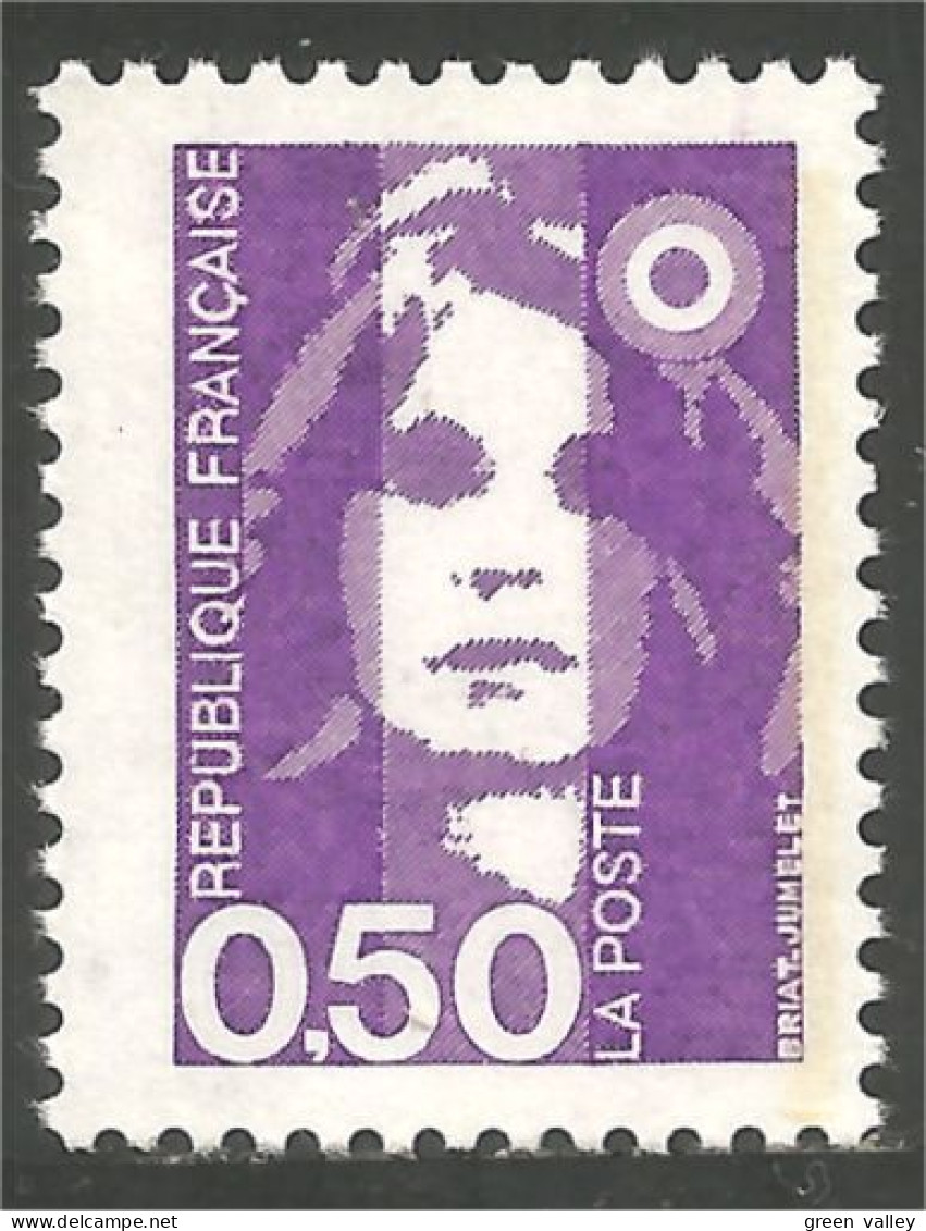 356 France Yv 2619 Marianne Bicentenaire 0f 50 Violet MNH ** Neuf SC (2619-1b) - 1989-1996 Maríanne Du Bicentenaire