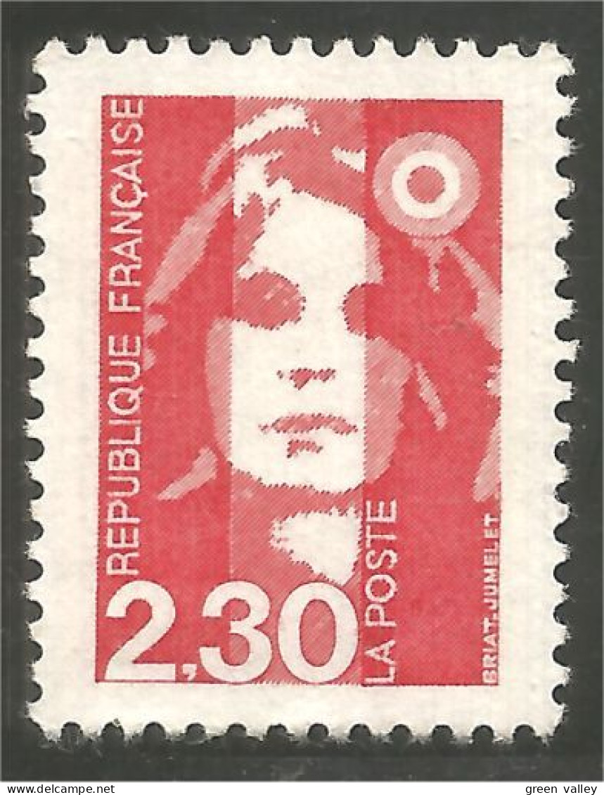 356 France Yv 2614 Marianne Bicentenaire 2f 30 Rouge Red MNH ** Neuf SC (2614-1a) - Ungebraucht