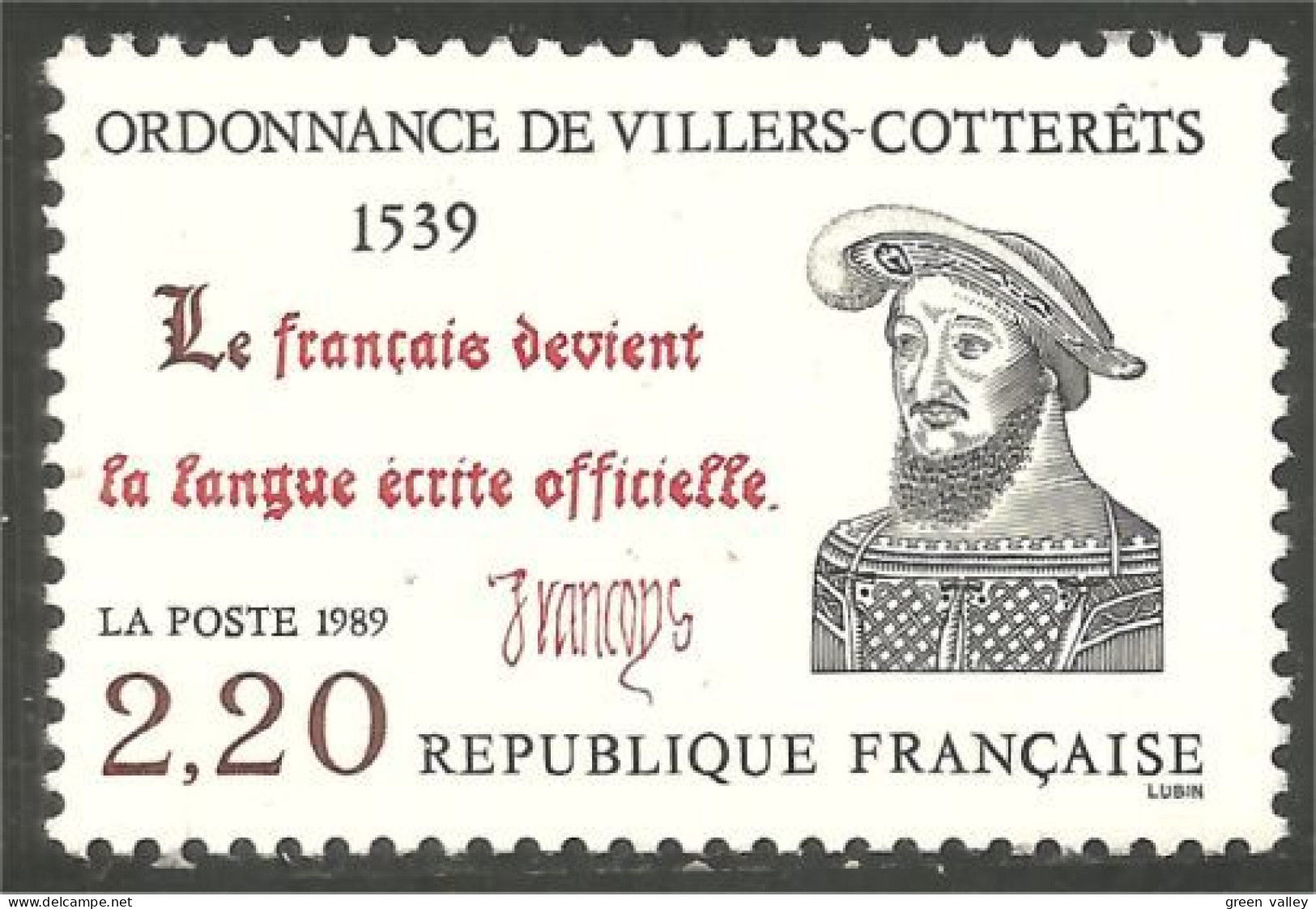 356 France Yv 2609 Ordonnance Villers Coterets MNH ** Neuf SC (2609-1b) - Autres & Non Classés