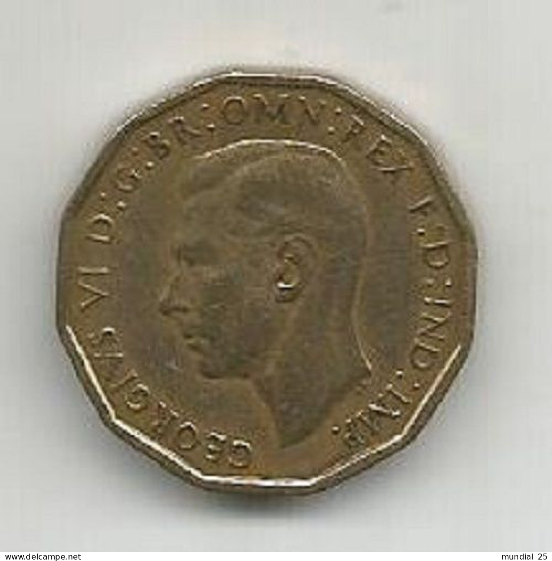 GREAT BRITAIN 3 PENCE 1944 - F. 3 Pence