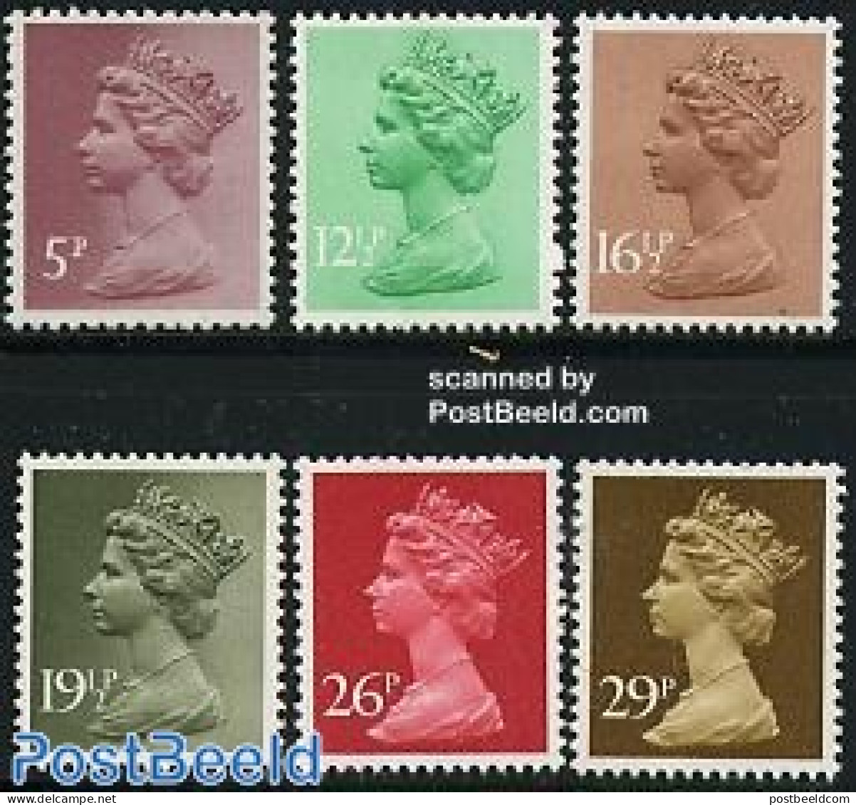 Great Britain 1982 Definitives 6v, Mint NH - Ongebruikt
