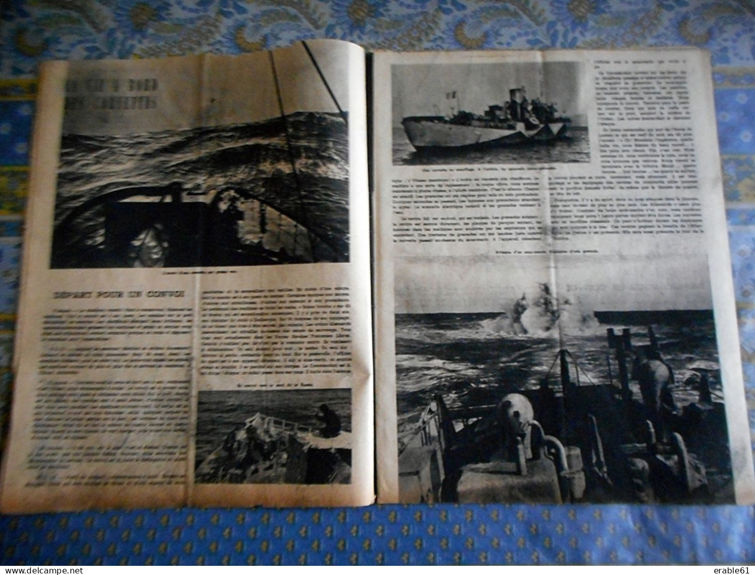 MARINE NATIONALE JANVIER 1945 CORVETTE PEARL HARBOUR BOMBARDIER AERONAVALE CANONNIERS MARINS ETC - Francés