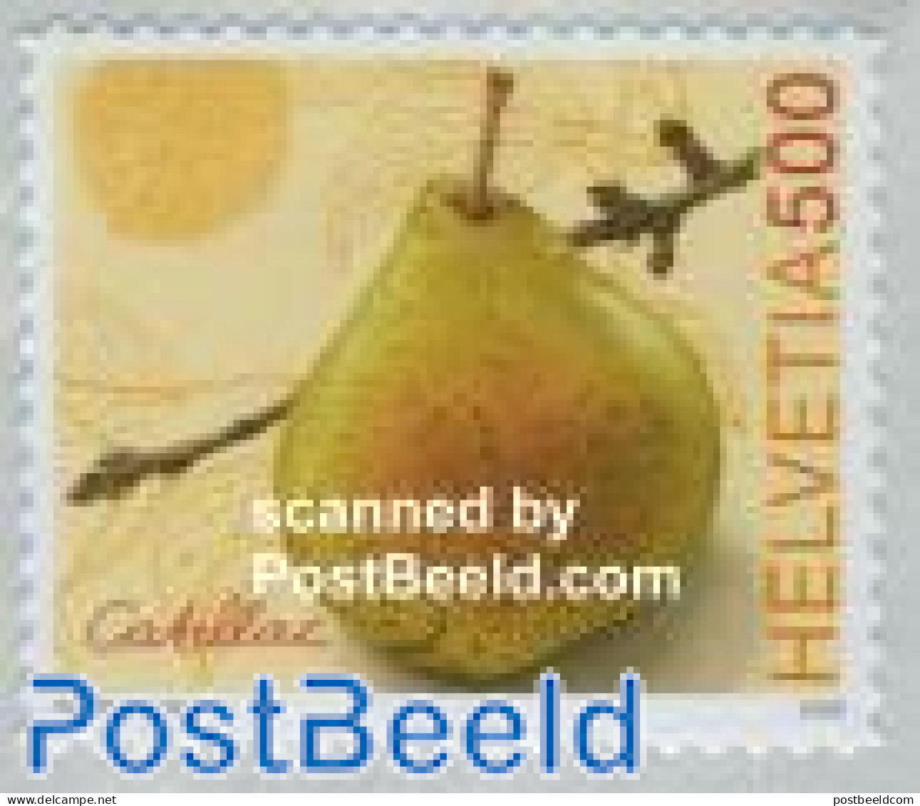 Switzerland 2008 Pear 1v S-a, Mint NH, Nature - Fruit - Nuevos