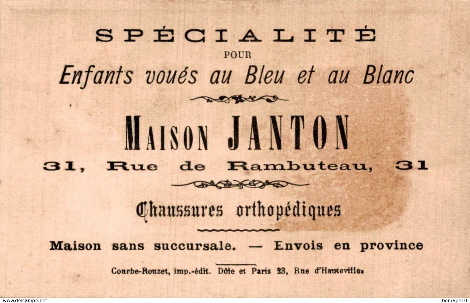 CHROMO MAISON JANTON J'ADORE LES LEGUMES EXCEPTE QUAND JE LES ARROSE - Other & Unclassified