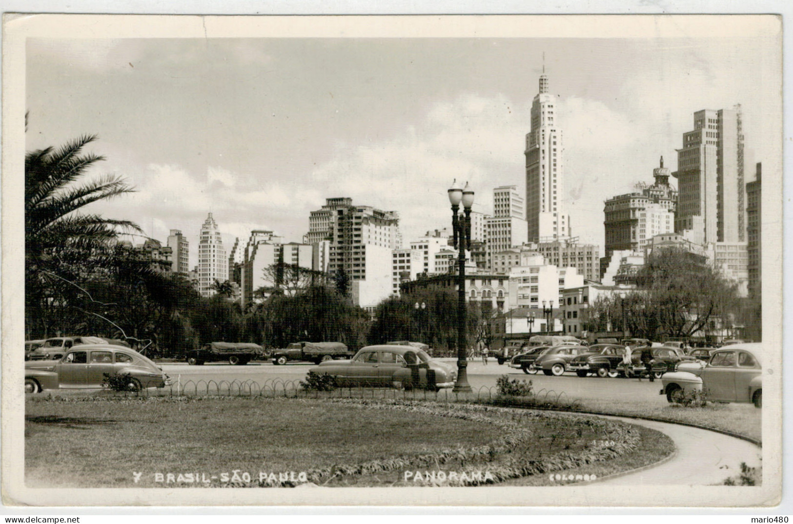 CP.  PICCOLA    BRASIL  SAO  PAULO    PANORAMA           2 SCAN  (VIAGGIATA) - São Paulo