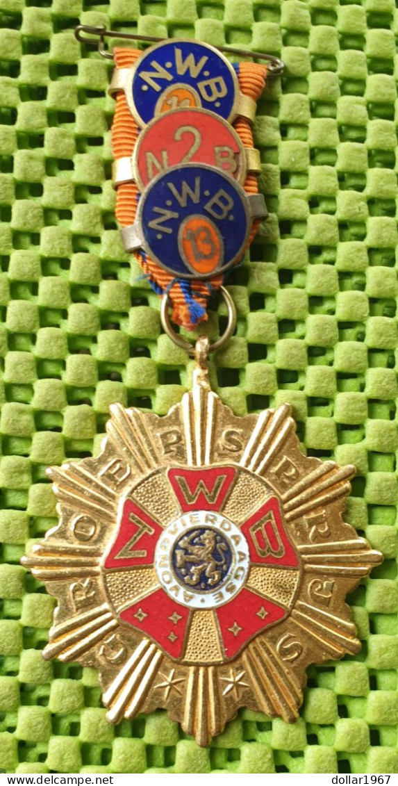 Medaile   :  N.W.B. Groepsprijs Avondvierdaagse -  Original Foto  !!  Medallion  Dutch - Other & Unclassified