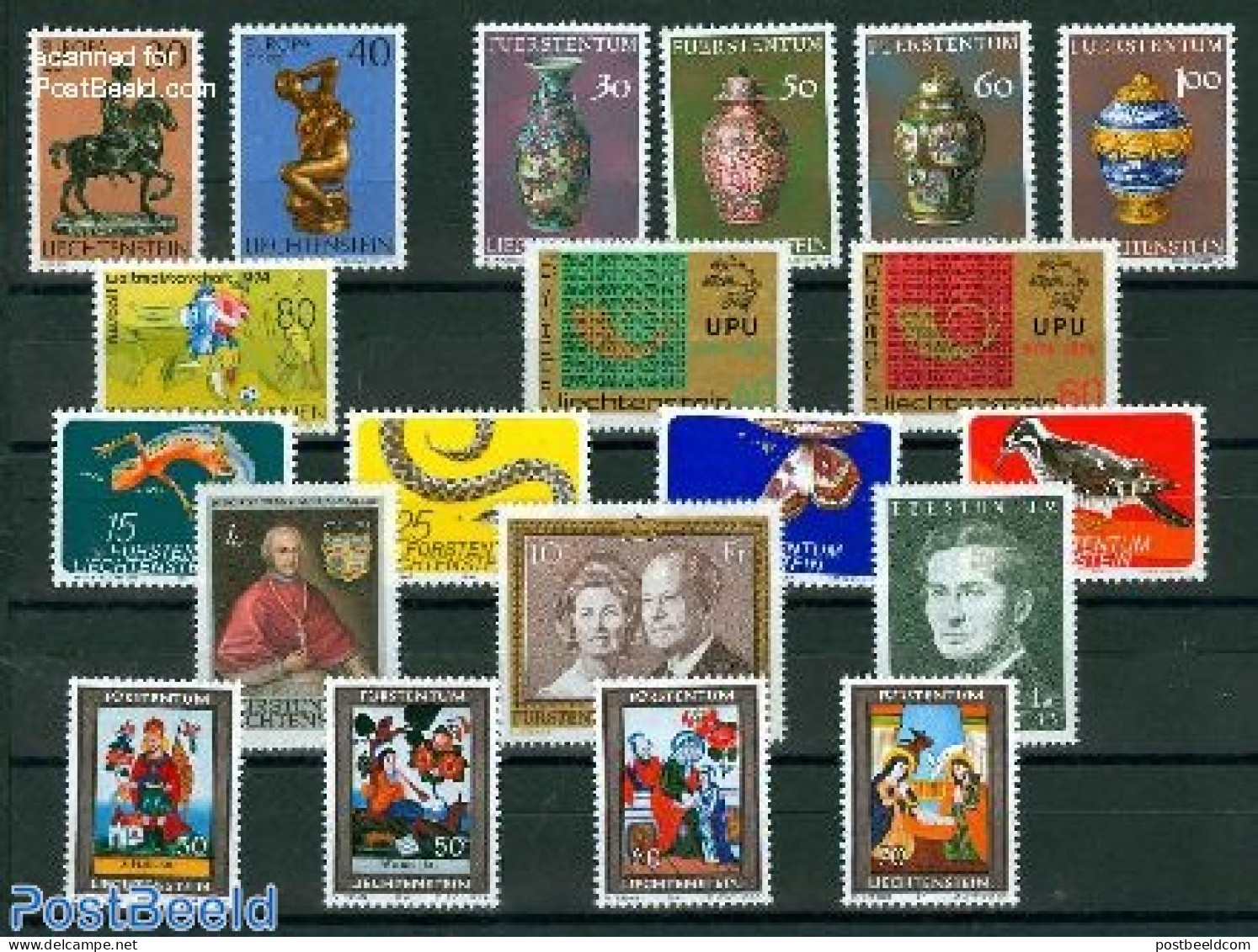 Liechtenstein 1974 Yearset 1974, Complete, 20v, Mint NH, Various - Yearsets (by Country) - Unused Stamps