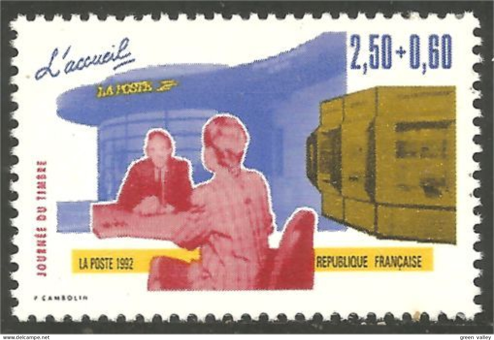 357 France Yv 2744 Journée Timbre Accueil Poste Carnet Booklet MNH ** Neuf SC (2744-1b) - Posta