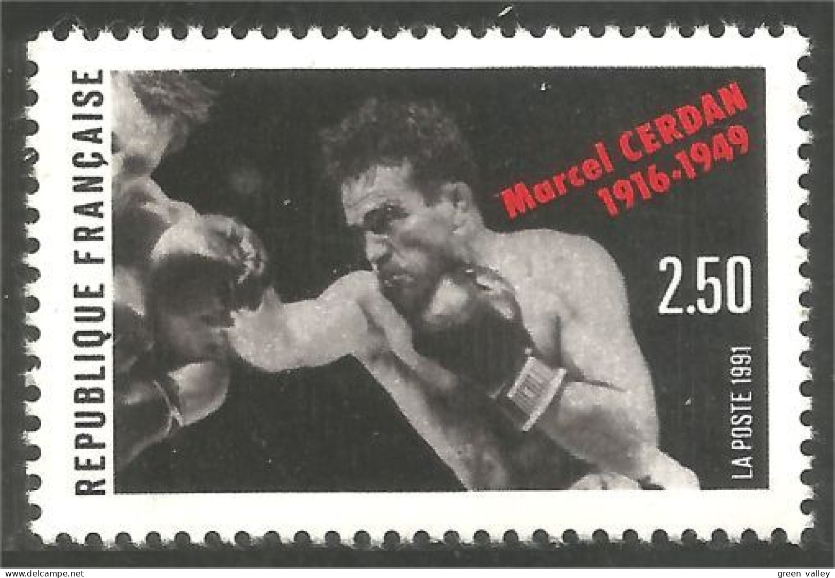 357 France Yv 2729 Marcel Cerdan Boxeur Boxing Boxe MNH ** Neuf SC (2729-1b) - Boxen