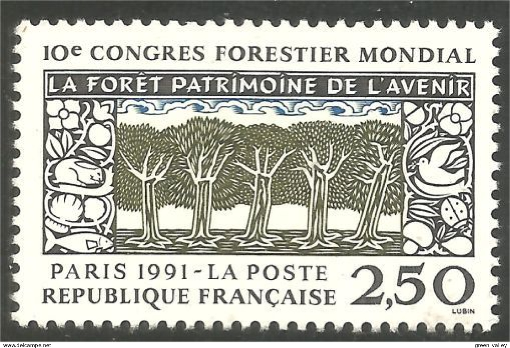 357 France Yv 2725 Congrès Forestier Forest Congress Arbre Tree Baum MNH ** Neuf SC (2725-1b) - Arbres