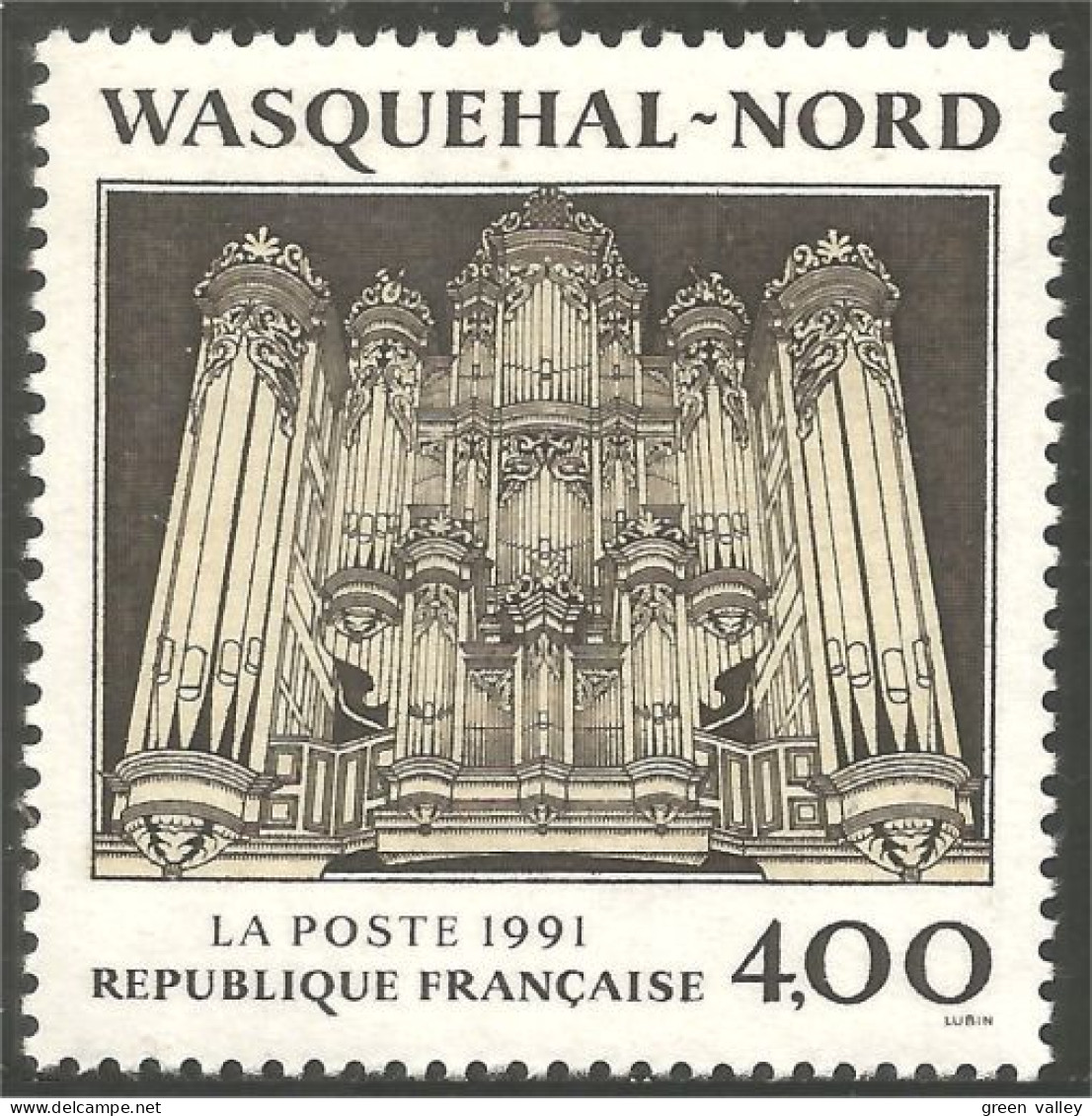 357 France Yv 2706 Wasquehal Orgues Organ Musique Music MNH ** Neuf SC (2706-1b) - Musica