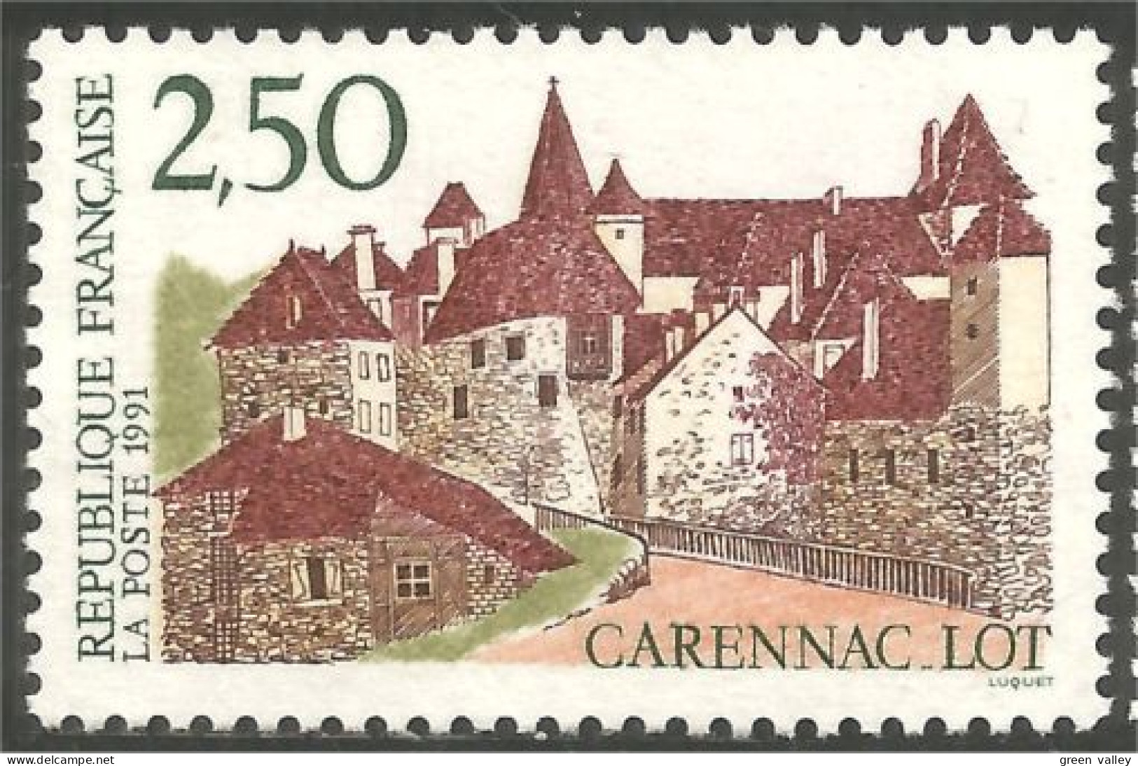 357 France Yv 2705 Chateau Carennac Castle Schloss Castello MNH ** Neuf SC (2705-1b) - Denkmäler